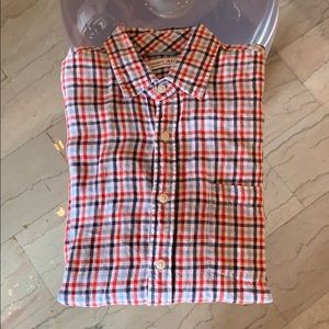 Jimmy Au Beverly Hills Button Down Linen Shirt